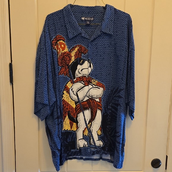 Big Dogs Blue Graphic Casual Shirt - Picture 1 of 3